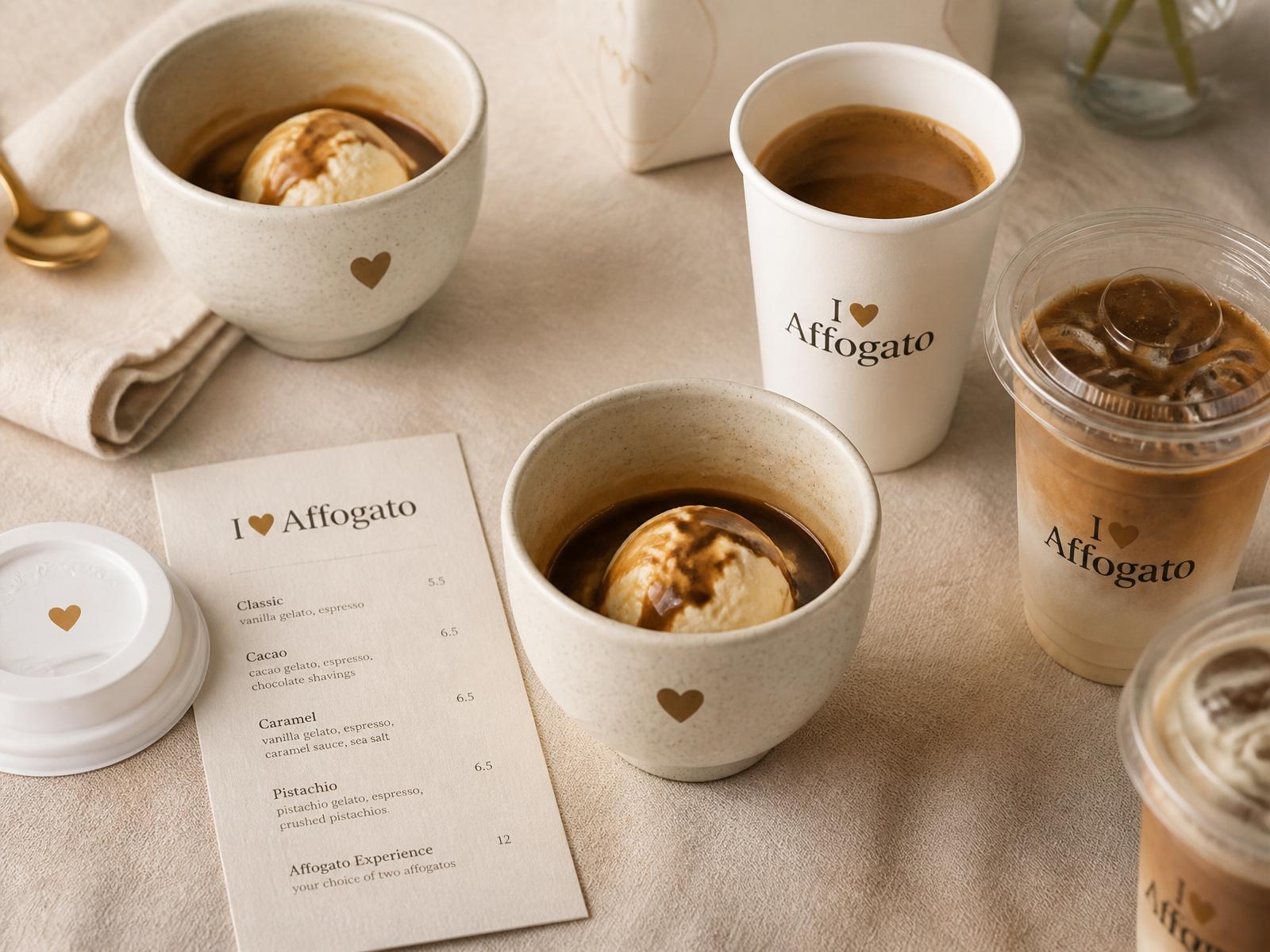 Branded coffee cups at a corporate event activation