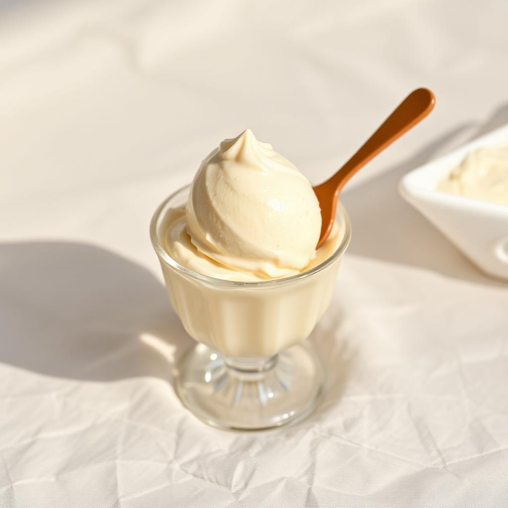 Single-size gelato cup with a perfect scoop